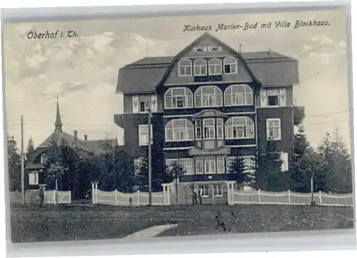 Oberhof Thueringen Kurhaus Marien-Bad Villa Blockhaus x