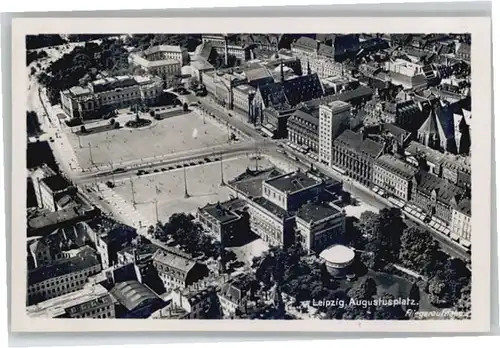 Leipzig Fliegeraufnahme Augustusplatz *