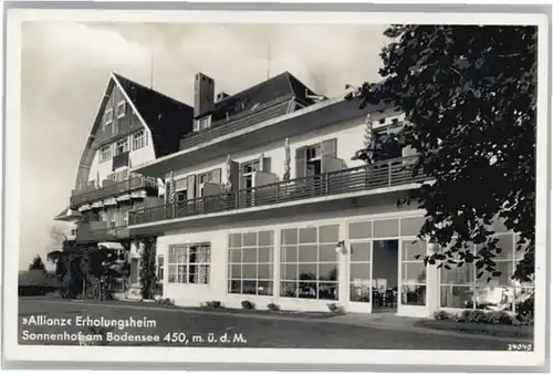 Lindau Bodensee [Stempelabschlag] Allianz Erholungsheim Sonnenhof x