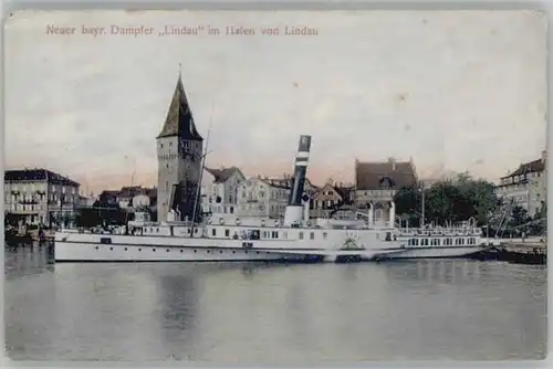 Lindau Bodensee Hafen Dampfer Lindau x