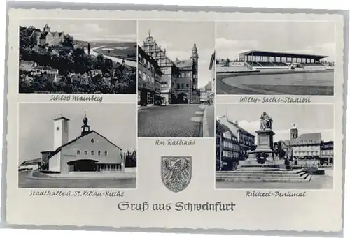 Schweinfurt Willi-Sachs-Stadion Schloss Mainberg  x