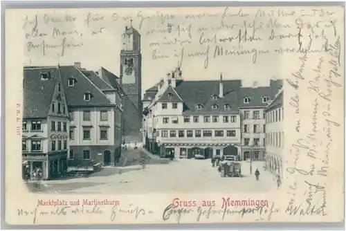 Memmingen Marktplatz Martinsturm x