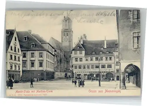 Memmingen Marktplatz Martinsturm x