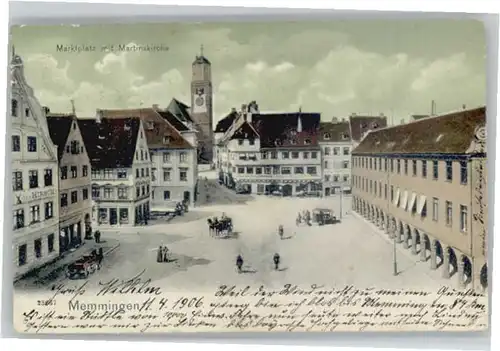 Memmingen Marktplatz Martinskirche x