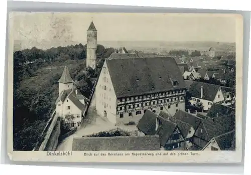 Dinkelsbuehl Kornhaus Kapuzinerweg Gruener Turm x