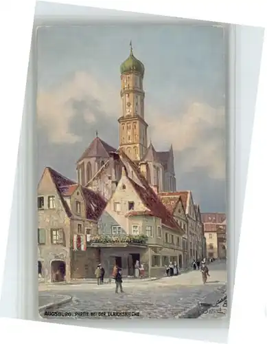 Augsburg Ulrichskirche Kuenstler N. Beraud *