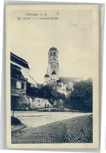 Dillingen Donau Schloss Vorstadt Strasse x