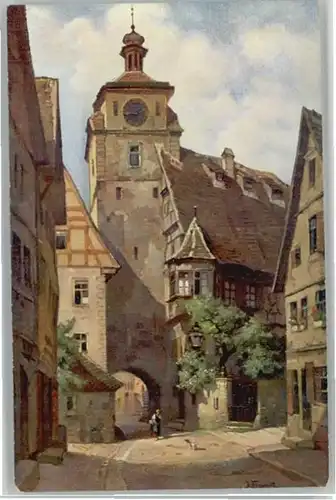 Rothenburg Tauber Kuenstler J. Frank *