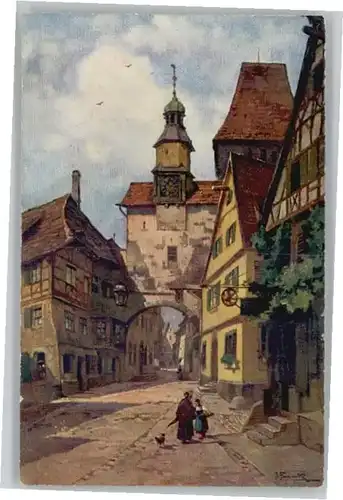 Rothenburg Tauber Kuenstler J. Frank x