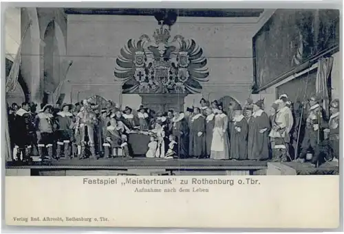 Rothenburg Tauber Festspiel Meistertrunk *
