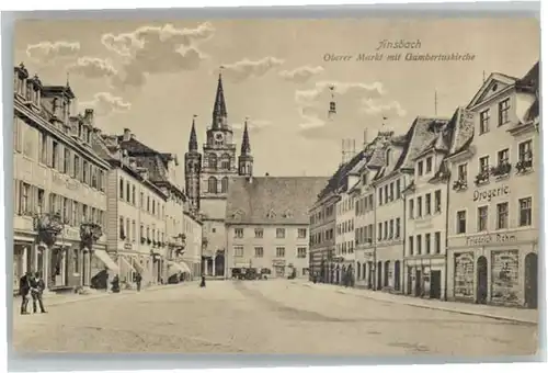 we62364 Ansbach Mittelfranken Ansbach St Gumbertus Kirche  x Kategorie. Ansbach Alte Ansichtskarten