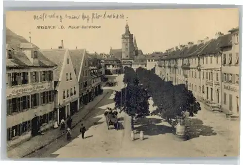 we62365 Ansbach Mittelfranken Ansbach Maximilianstrasse * Kategorie. Ansbach Alte Ansichtskarten