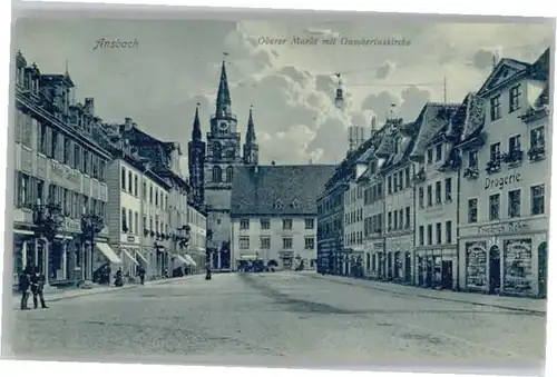 we62392 Ansbach Mittelfranken Ansbach Gumbertus Kirche  x Kategorie. Ansbach Alte Ansichtskarten
