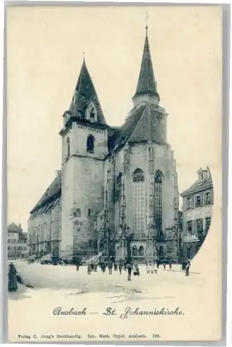 we62544 Ansbach Mittelfranken Ansbach St Johannis Kirche  * Kategorie. Ansbach Alte Ansichtskarten