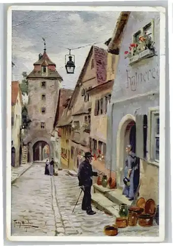 Rothenburg Tauber Koboldzellersteige Kuenstler Tony Binder x