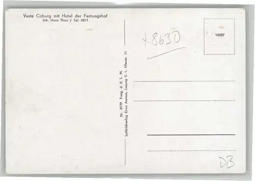 Coburg Fliegeraufnahme Veste *