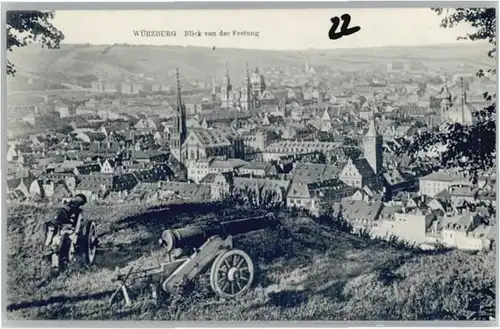 Wuerzburg Blick von Festung *