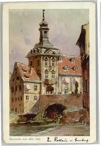 Bamberg [Handschriftlich] Kuenstler Kurt Schulze *