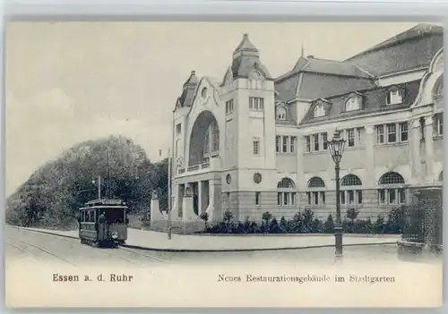 Essen Restaurant Stadtgarten Strassebahn *