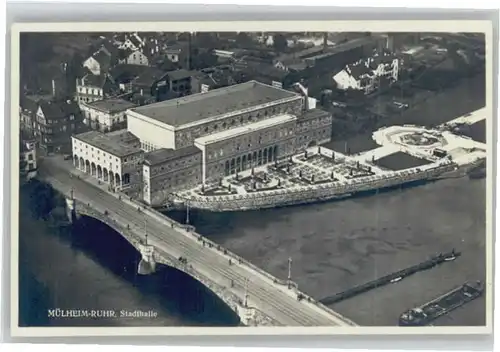 Muelheim Ruhr Fliegeraufnahme Stadthalle *