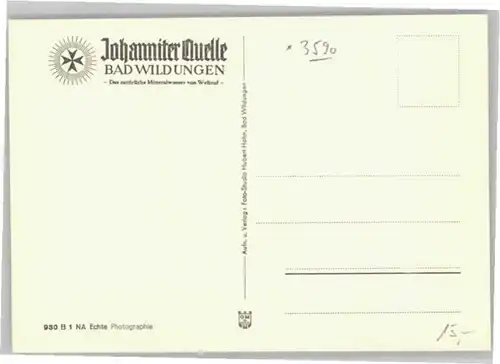 Bad Wildungen Johanniter Quelle *