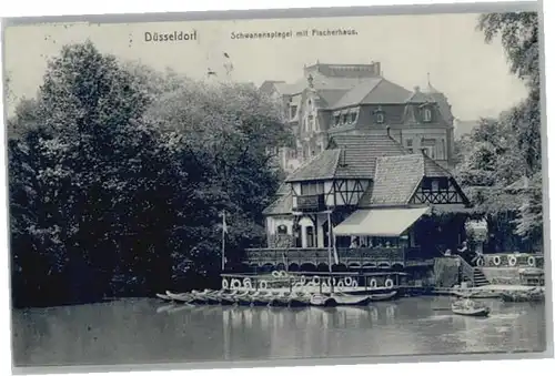 Duesseldorf Schwanenspiegel Fischerhaus x