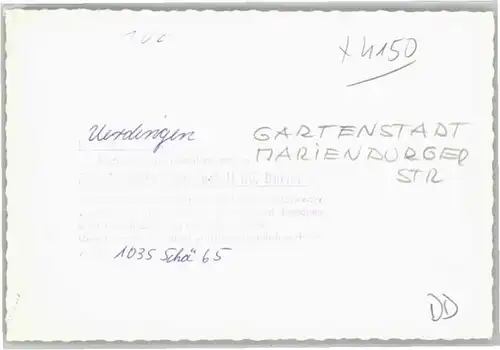 we68223 Uerdingen Uerdingen Gartenstadt Marienburger Strasse * Kategorie. Krefeld Alte Ansichtskarten