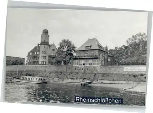we70989 Uerdingen Uerdingen Restaurant Rheinschloesschen * Kategorie. Krefeld Alte Ansichtskarten