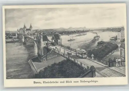 Bonn Rhein Bonn Rheinbruecke * / Bonn /Bonn Stadtkreis