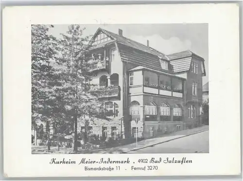 Bad Salzuflen Kurheim Meier-Indermark Bismarckstrasse 11 x