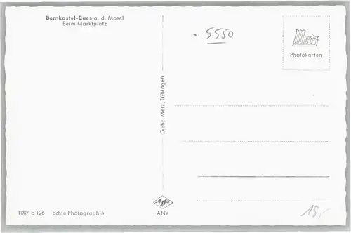 we85243 Bernkastel-Kues Bernkastel-Kues Marktplatz * Kategorie. Bernkastel-Kues Alte Ansichtskarten