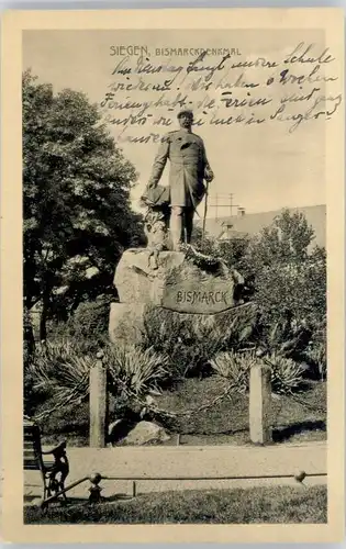 Siegen Westfalen Siegen Bismarck Denkmal  x / Siegen /Siegen-Wittgenstein LKR