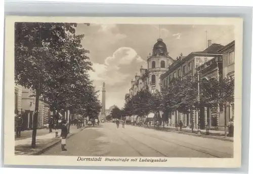Darmstadt Rheinstrasse Ludwigssaeule *