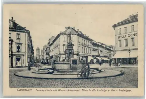 Darmstadt Ludwigsplatz Bismarckdenkmal *