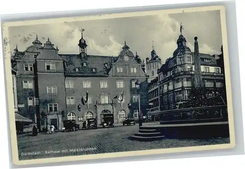Darmstadt Rathaus Marktbrunnen x
