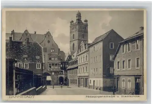 Darmstadt Paedagogenstrasse Stadtkirche x