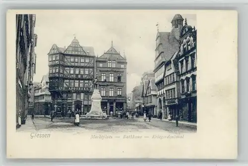 Giessen Lahn Giessen Marktplatz Rathaus * / Giessen /Giessen LKR