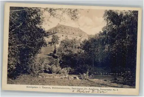 Koenigstein Taunus Sanatorium Dr. Amelung *