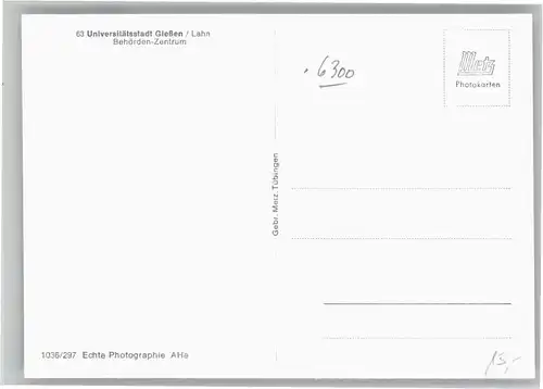 Giessen Lahn Giessen Behoerden-Zentrum * / Giessen /Giessen LKR