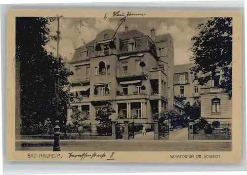 Bad Nauheim Sanatorium Dr Schmidt x