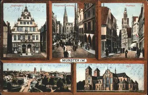 Muenster Westfalen Stadthaus Dom Stadtweinhaus Principalmarkt / Muenster /Muenster Stadtkreis