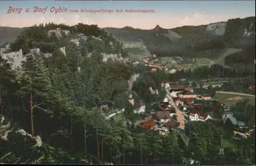 Oybin Berg und Dorf Oybin / Kurort Oybin /Goerlitz LKR