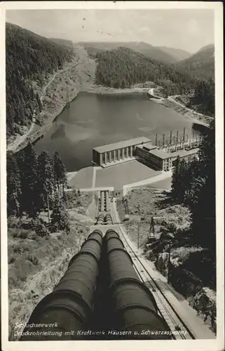 Schluchsee Druckrohrleitung Kraftwerk Haeusern Schwarzasperre / Schluchsee /Breisgau-Hochschwarzwald LKR