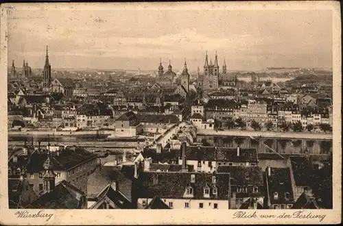 Wuerzburg Blick von der Festung / Wuerzburg /Wuerzburg LKR