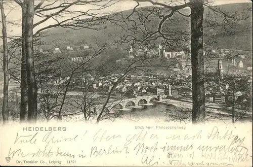 Heidelberg Neckar Philosophenweg / Heidelberg /Heidelberg Stadtkreis