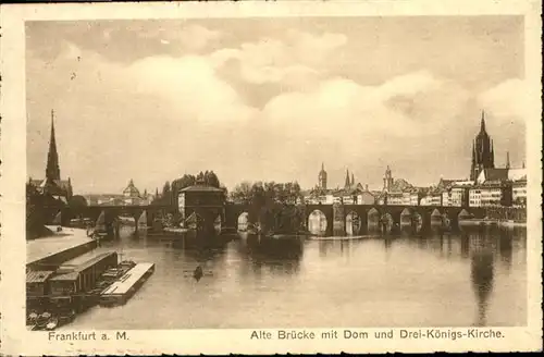 Frankfurt Main Alte Bruecke
Dom
Drei-Koenigs-Kirche / Frankfurt am Main /Frankfurt Main Stadtkreis