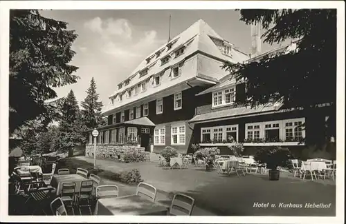 Feldberg Schwarzwald Hotel und Kurhaus Hebelhof / Feldberg (Schwarzwald) /Breisgau-Hochschwarzwald LKR