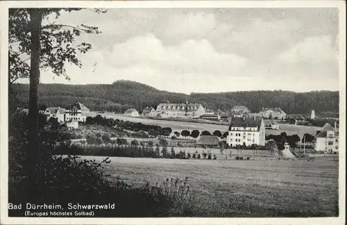 Bad Duerrheim Schwarzwald / Bad Duerrheim /Schwarzwald-Baar-Kreis LKR