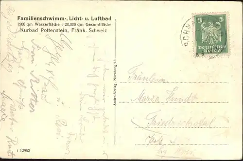 Pottenstein Oberfranken Kurbad Pottenstein / Pottenstein /Bayreuth LKR