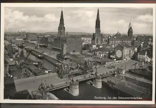 Duisburg Ruhr Schwanentorbruecke / Duisburg /Duisburg Stadtkreis